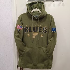 St. Louis Blues Olive Hoodie